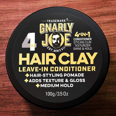 4-In-1 Leave-In Hair Conditioner & Styling Pomade: Conditions, Adds Texture, Gloss & Hold