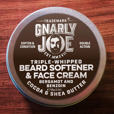 Triple-Whipped Beard Softener & Face Cream. With Cocoa & Shea Butter, Bergamot & Benzoin.