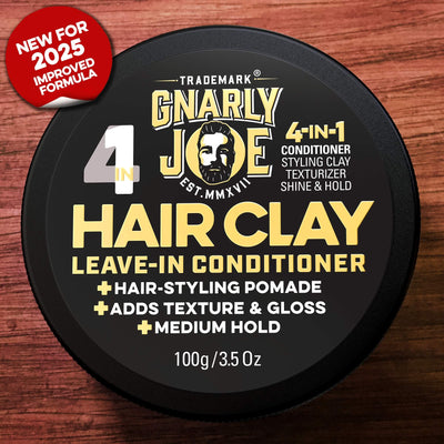 4-In-1 Leave-In Hair Conditioner & Styling Pomade: Conditions, Adds Texture, Gloss & Hold