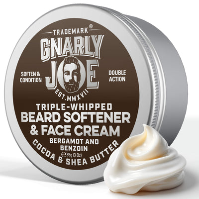 Triple-Whipped Beard Softener & Face Cream. With Cocoa & Shea Butter, Bergamot & Benzoin.